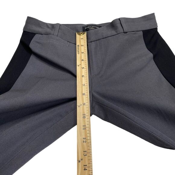 Banana Republic Sloan Fit Tuxedo Stripe Asphalt Gray Black Sz 6 - Picture 5 of 11